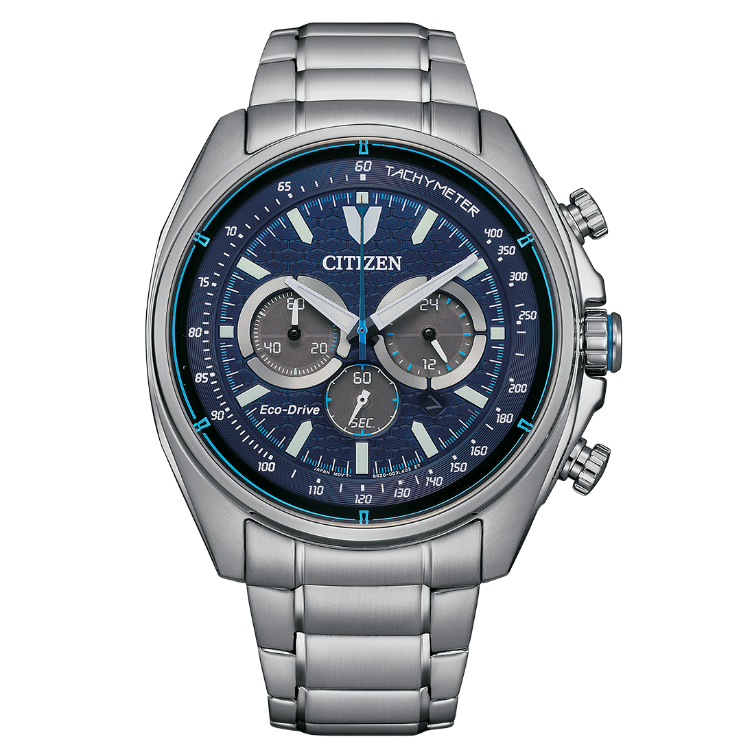 Reloj 81L Citizen Eco-Drive de caballero pulsera de metal - Reloj original en Guatemala