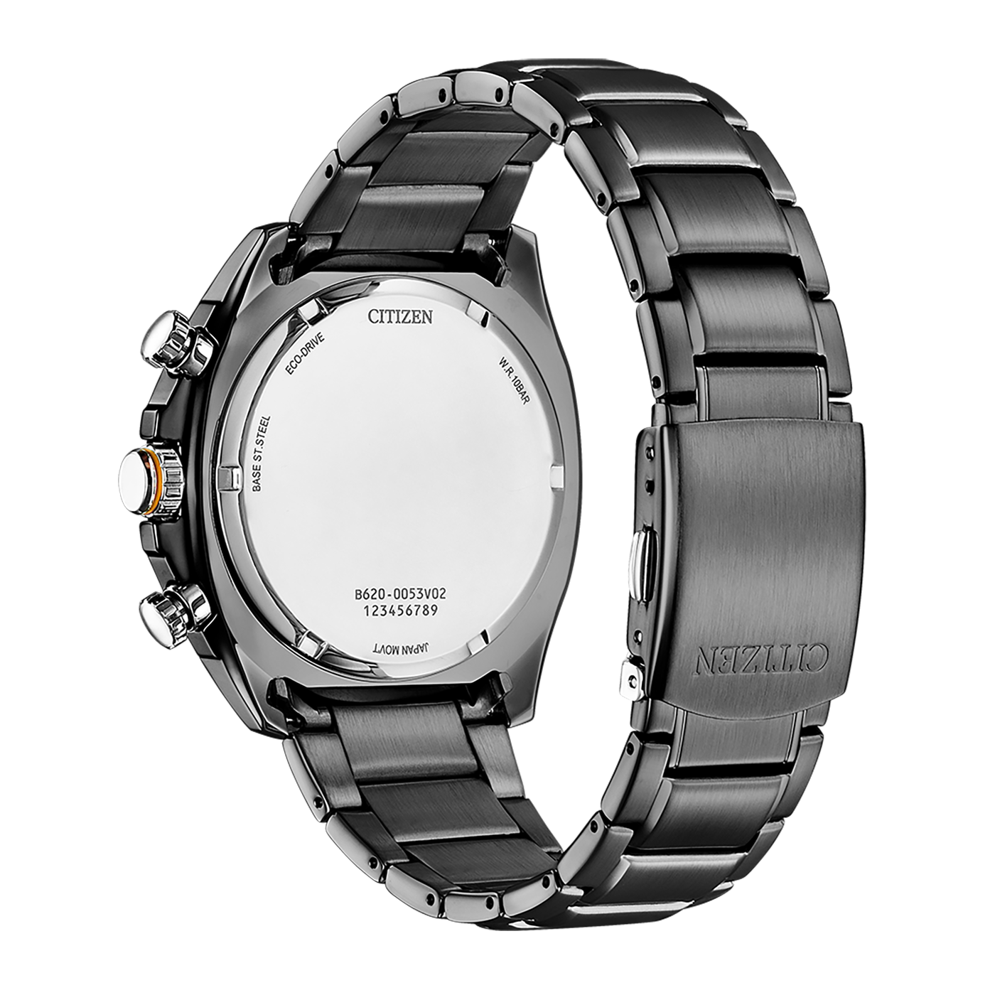 Reloj 82H Citizen Sport Casual Eco-drive de caballero pulsera de acero inoxidable - Vista lateral