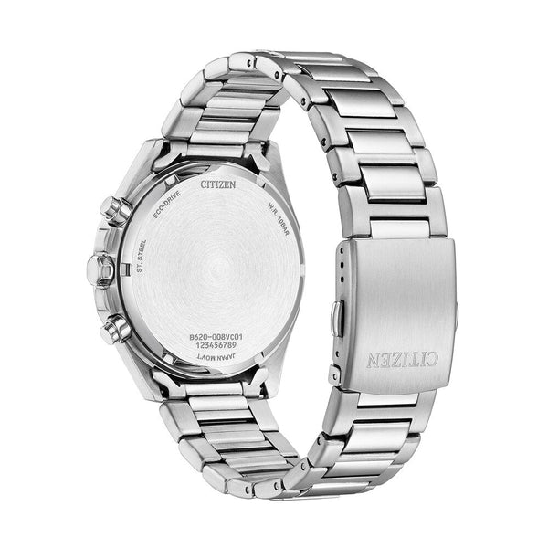 81E Reloj Citizen Eco-Drive Hombre Correa de Acero - Vista lateral