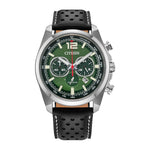 CA4640-09X Reloj Citizen Eco-Drive Hombre Cuero Esfera Verde