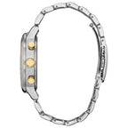 52E Reloj Citizen Eco-Drive de hombre pulsera de metal 42 mm - Vista lateral