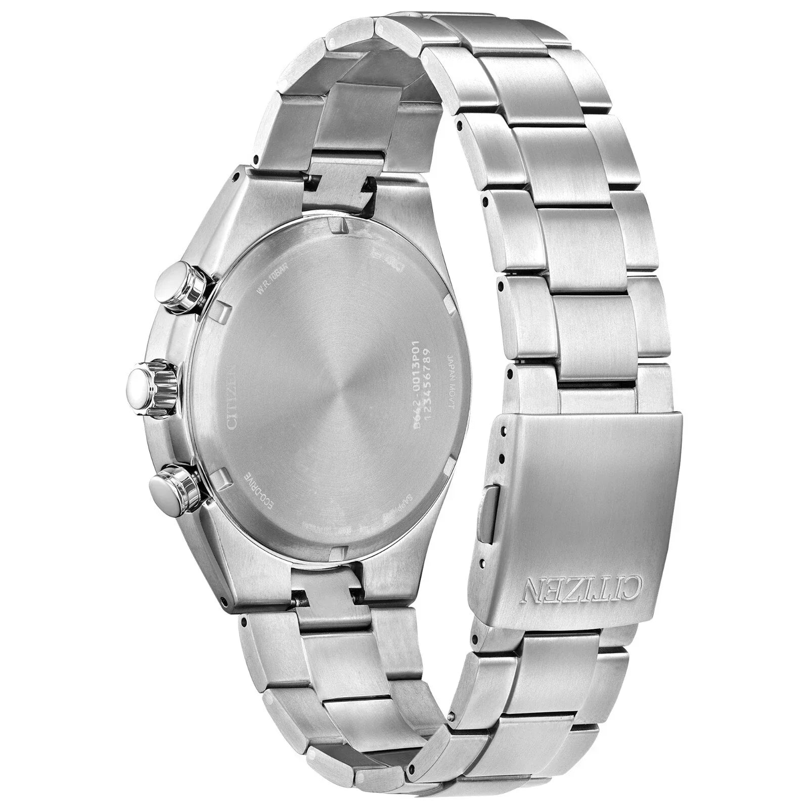 52X Reloj Citizen Sport Casual de hombre pulsera de metal 43 mm Eco-drive - Vista lateral