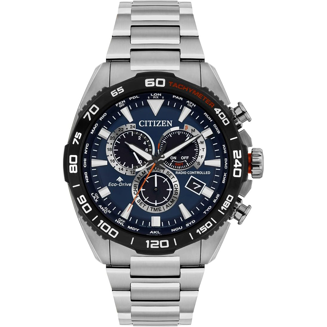 58L Reloj Citizen Eco-Drive de caballero pulsera de metal 45mm - Reloj original en Guatemala