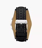 Reloj Fossil Coachman Hombre Piel Gris Azul - Vista trasera