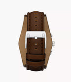 Reloj Fossil Coachman Hombre Correa Cuero Marrón - Detalle de esfera