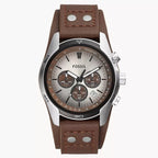 Reloj Fossil Coachman Hombre Correa Cuero Marrón - Reloj original en Guatemala