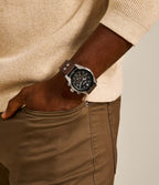 Reloj Fossil Coachman Hombre Correa Piel Marrón - Vista trasera