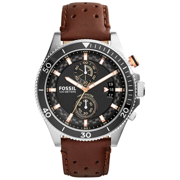 Reloj Fossil Wakefield Hombre Correa Cuero Marrón - Reloj original en Guatemala