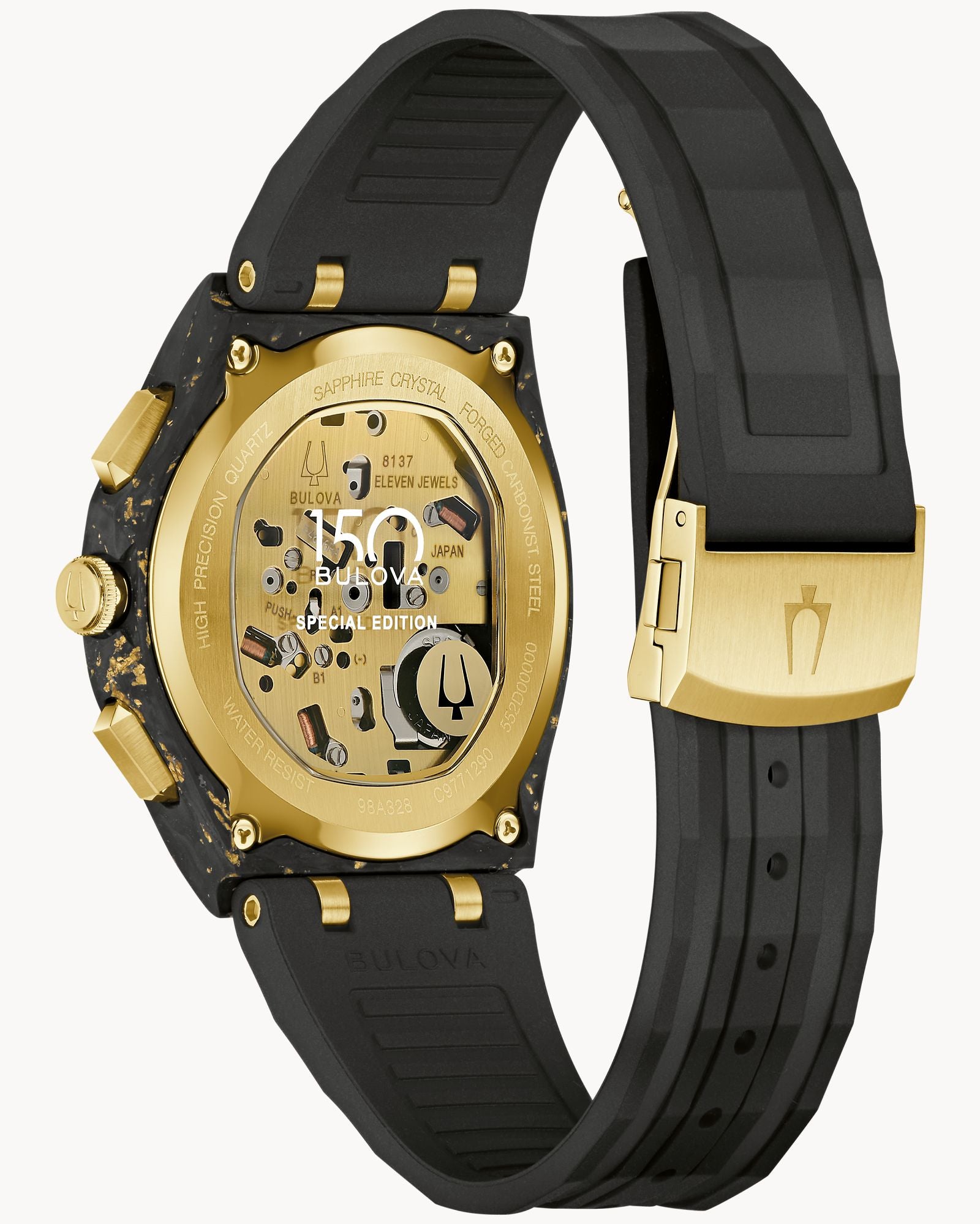 Reloj Bulova CURV Forged Carbon para Caballero 98A328