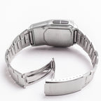 32D Reloj Casio Data Bank Hombre Correa de Acero - Vista trasera