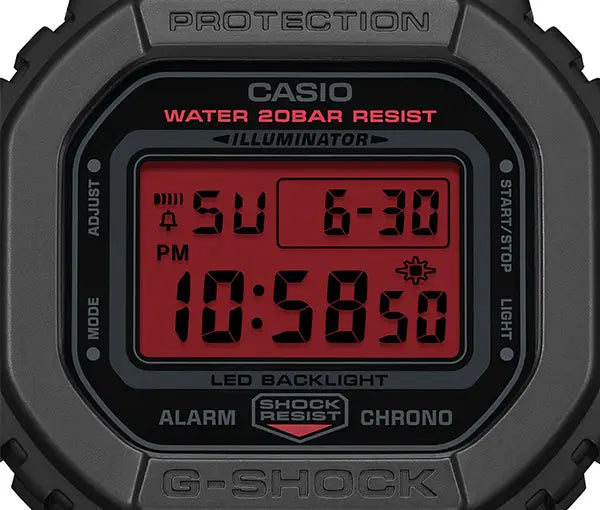 Reloj G-Shock DW-5600BBR-1 para Unisex - Negro Mate