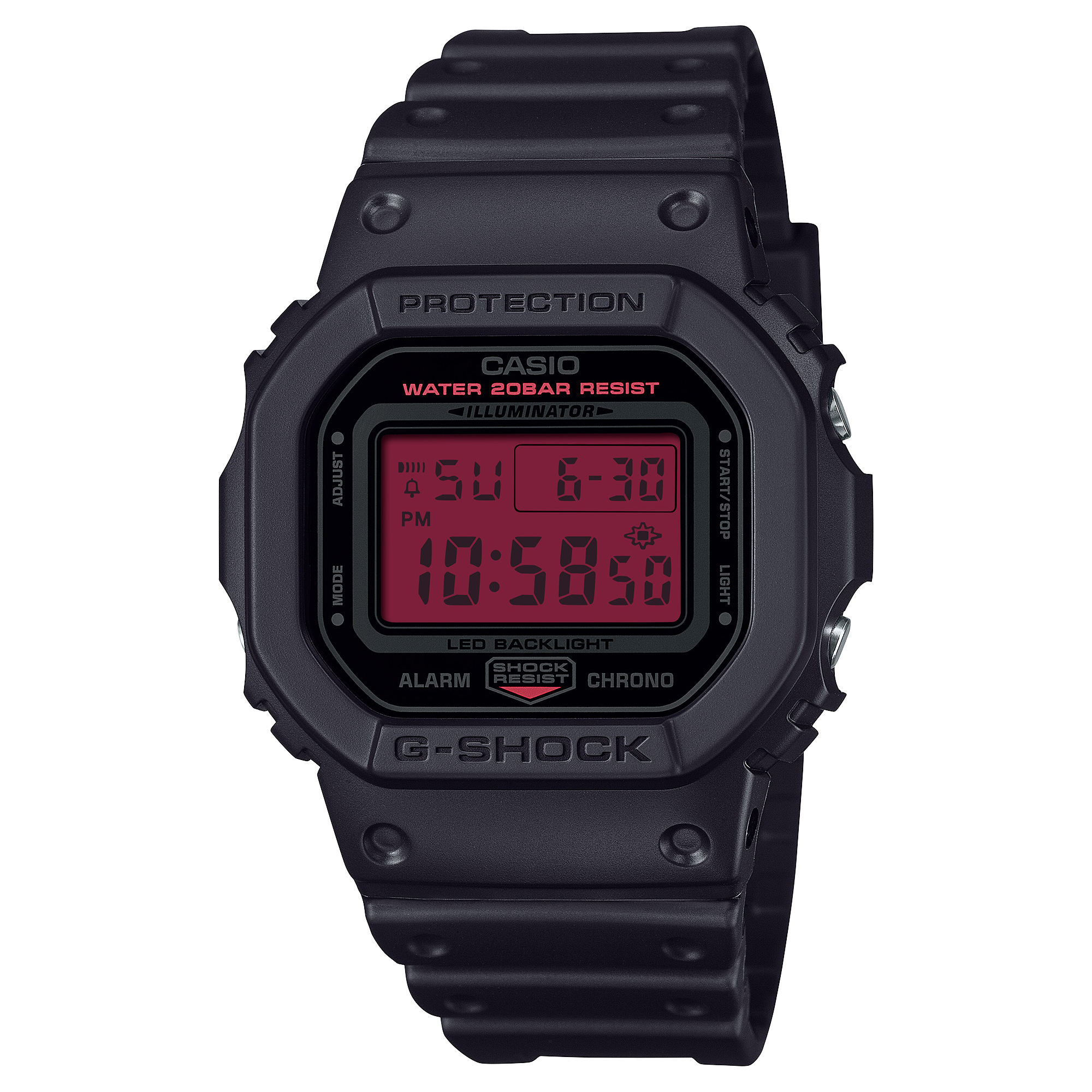 Reloj G-Shock DW-5600BBR-1 para Unisex - Negro Mate