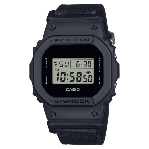 DW-5600BCE Reloj G-Shock Digital Hombre Pulsera Tela Negra - Reloj original en Guatemala
