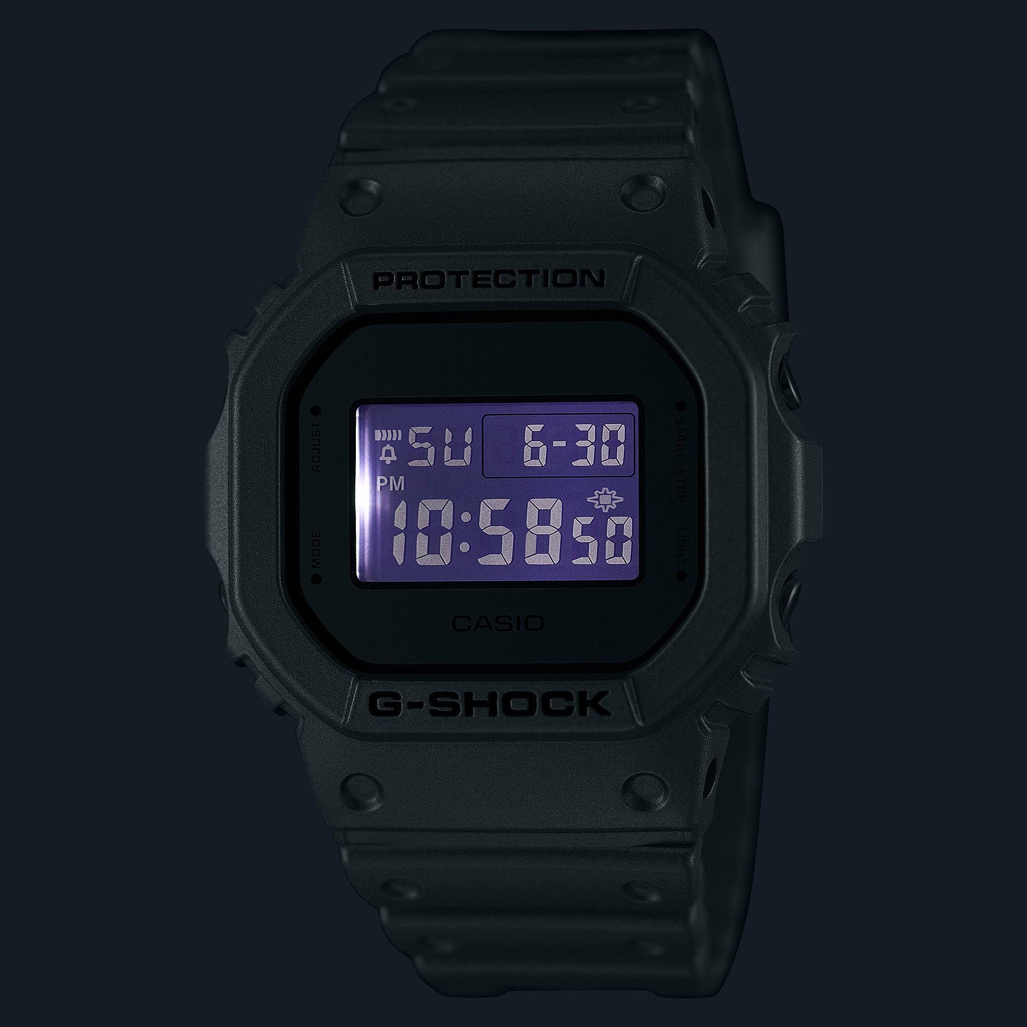 DW-5600FF Reloj G-Shock Hombre Resina Plateado - Detalle de esfera