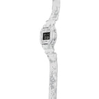 DW-5600GC Reloj G-Shock Hombre Resina Blanco Marmolado - Detalle de esfera