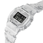 DW-5600GC Reloj G-Shock Hombre Resina Blanco Marmolado - Vista trasera