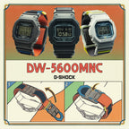 DW-5600MNC-1 Reloj G-Shock de hombre pulsera de tela - Vista lateral