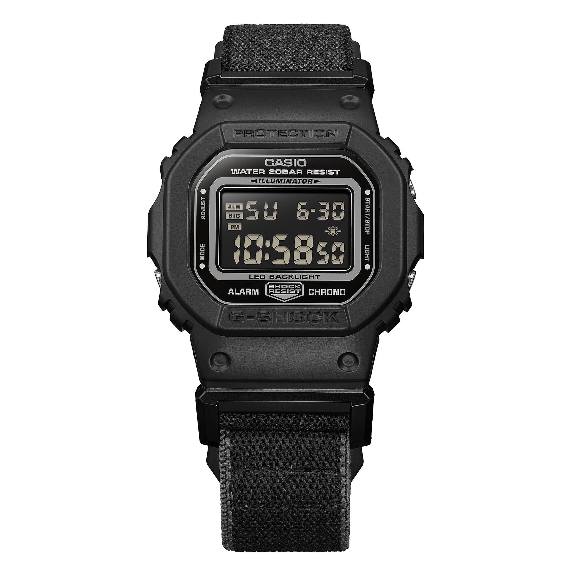 DW-5600MNC-1 Reloj G-Shock de hombre pulsera de tela - Vista 5