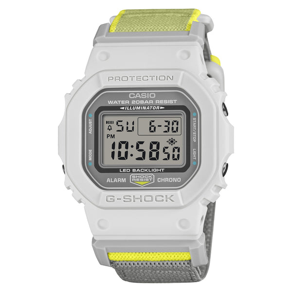 DW-5600MNC-7A8 Reloj G-Shock de hombre correa de tela - Reloj original en Guatemala