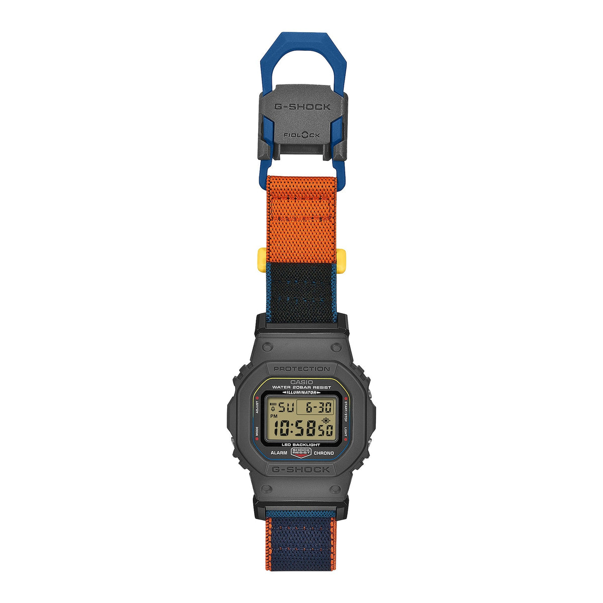 DW-5600MNC-8A2 Reloj G-Shock de hombre correa de tela - Tela Bicolor — imagen 2 de 5