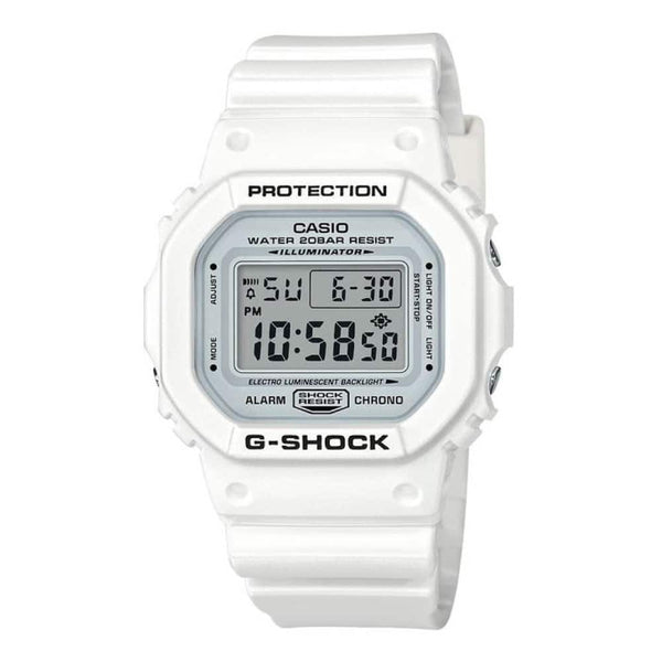 DW-5600MW Reloj G-Shock Digital Unisex Resina Blanco - Reloj original en Guatemala
