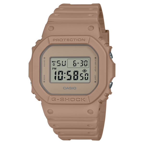 DW-5600NC Reloj G-Shock Digital Unisex Resina Marrón Claro - Reloj original en Guatemala