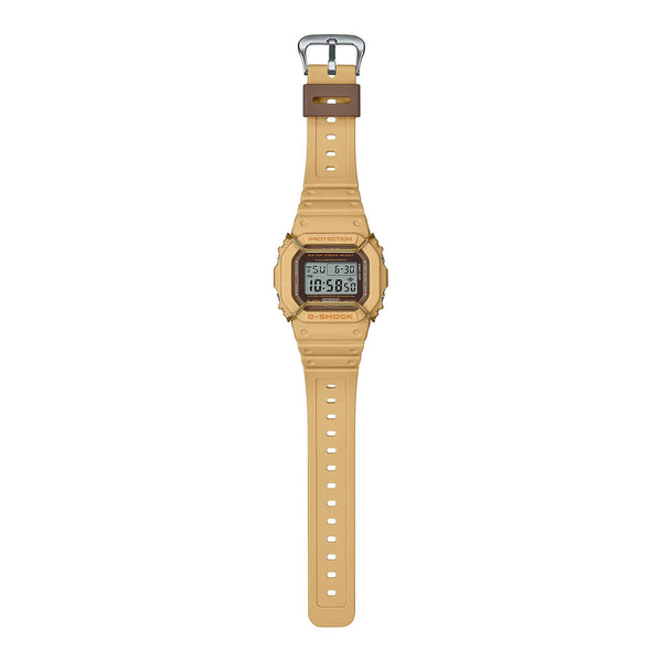 DW-5600PT Reloj G-Shock DW-5600 Unisex Resina Beige - Vista lateral