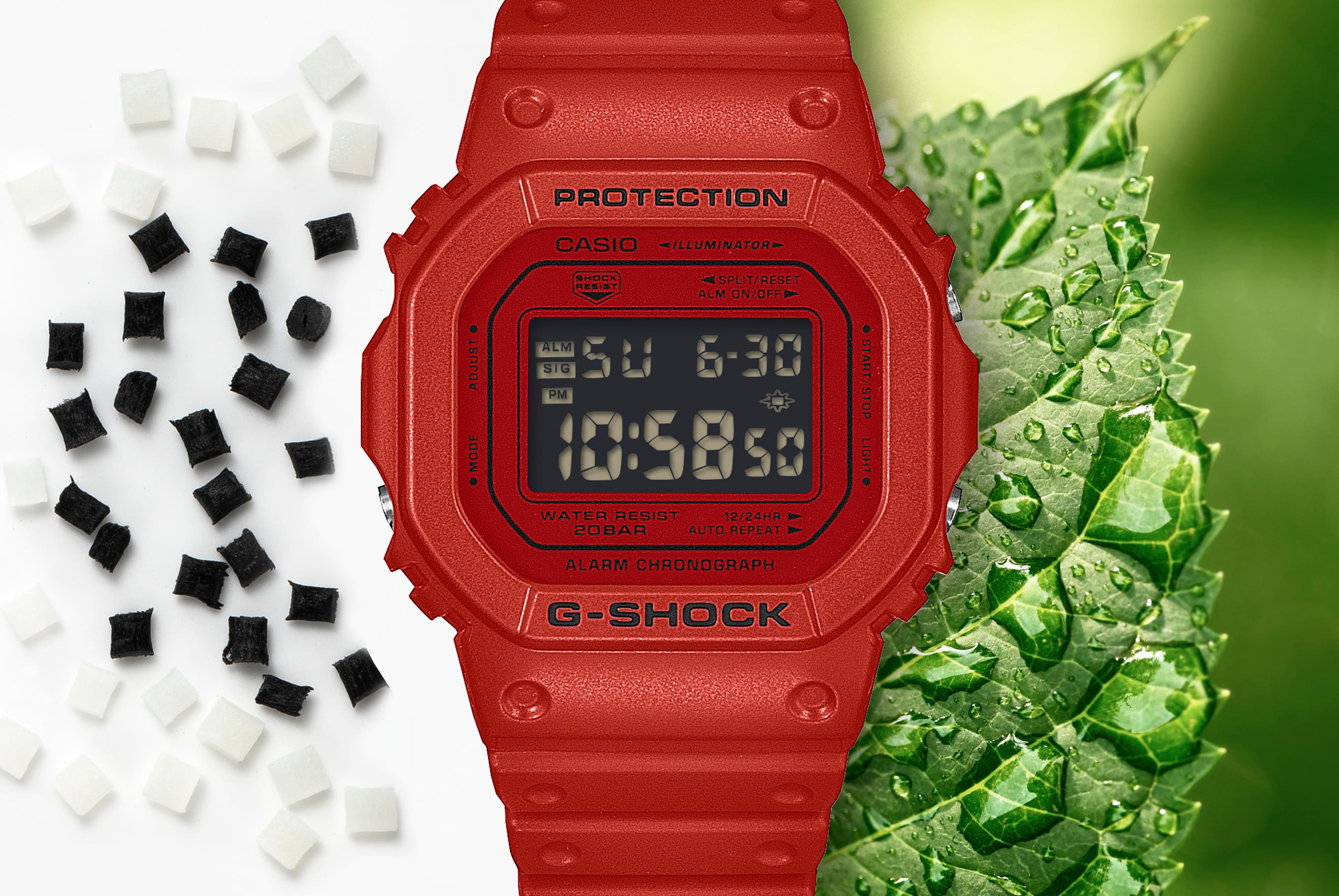DW-5600RRB Reloj G-Shock Hombre Resina Rojo - Vista 5