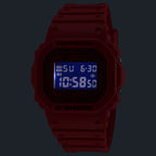 DW-5600RRB Reloj G-Shock Hombre Resina Rojo - Vista trasera