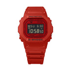 DW-5600RRB Reloj G-Shock Hombre Resina Rojo - Detalle de esfera