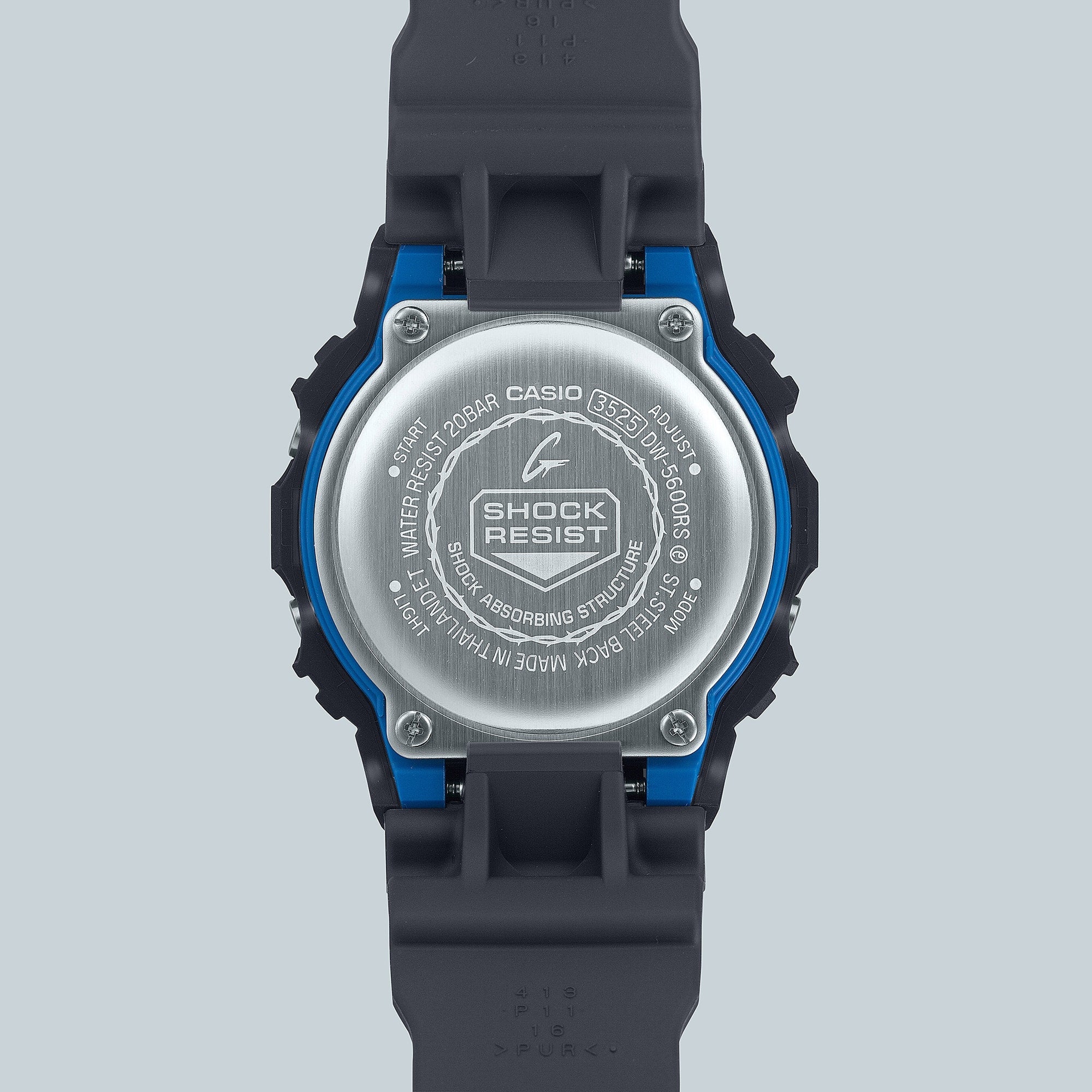 DW-5600RS Reloj G-Shock DW-5600 Hombre Resina Azul Oscuro - Vista lateral