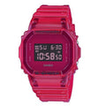 DW-5600SB Reloj G-Shock Mujer Resina Rojo Translúcido - Reloj original en Guatemala