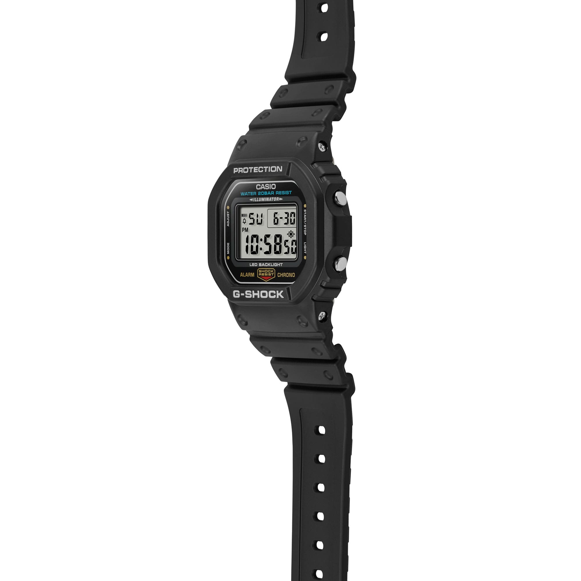 DW-5600UE-1 Reloj G-Shock Pulsera de Caucho para Caballero Digital - Vista trasera