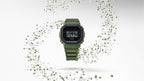 DW-5610UU Reloj G-Shock Hombre Resina Verde Militar - Detalle de esfera