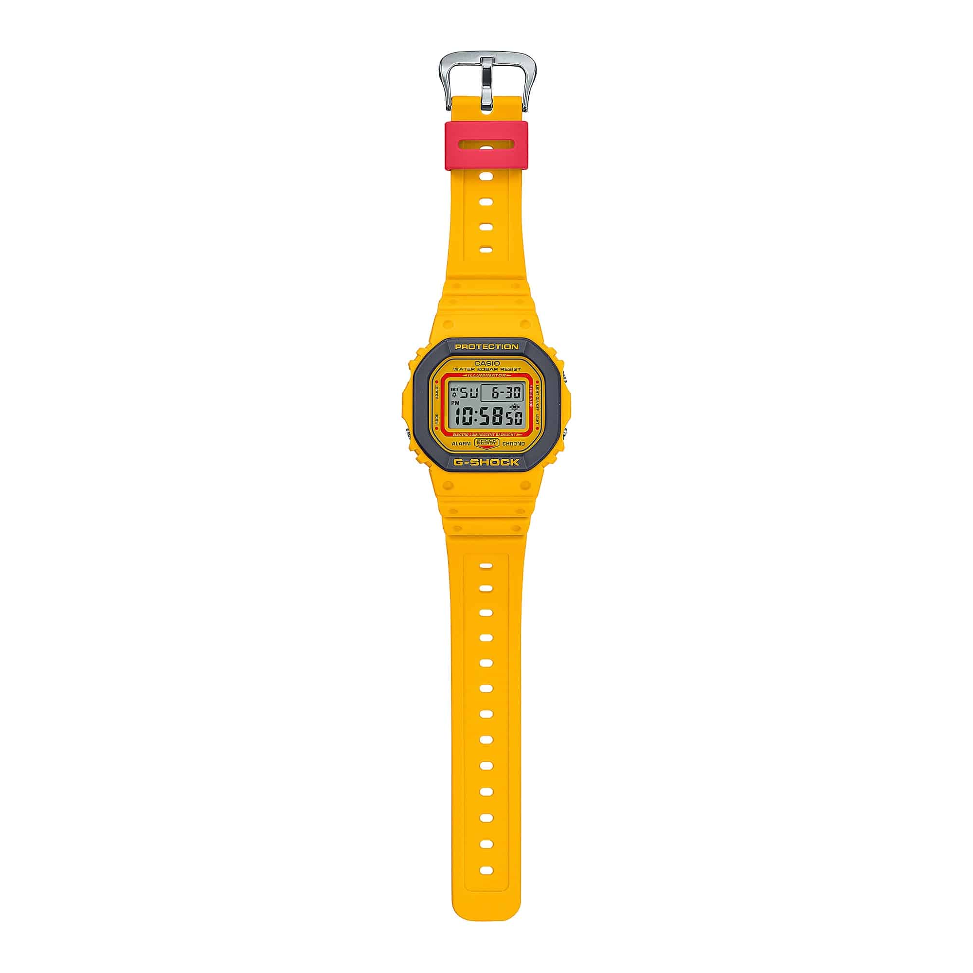 DW-5610Y Reloj G-Shock Hombre Resina Amarillo - Vista lateral