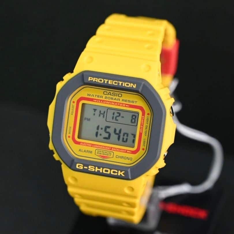 DW-5610Y Reloj G-Shock Hombre Resina Amarillo - Vista trasera