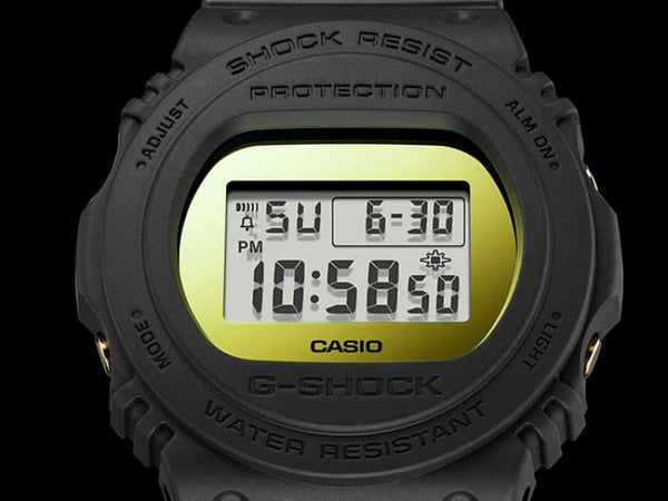 DW-5700BBMB Reloj G-Shock Cuadrado Unisex Resina Negro - Vista lateral