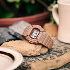 DW-5700PT Reloj G-Shock DW-5700 Hombre Resina Oro Rosa - Detalle de esfera