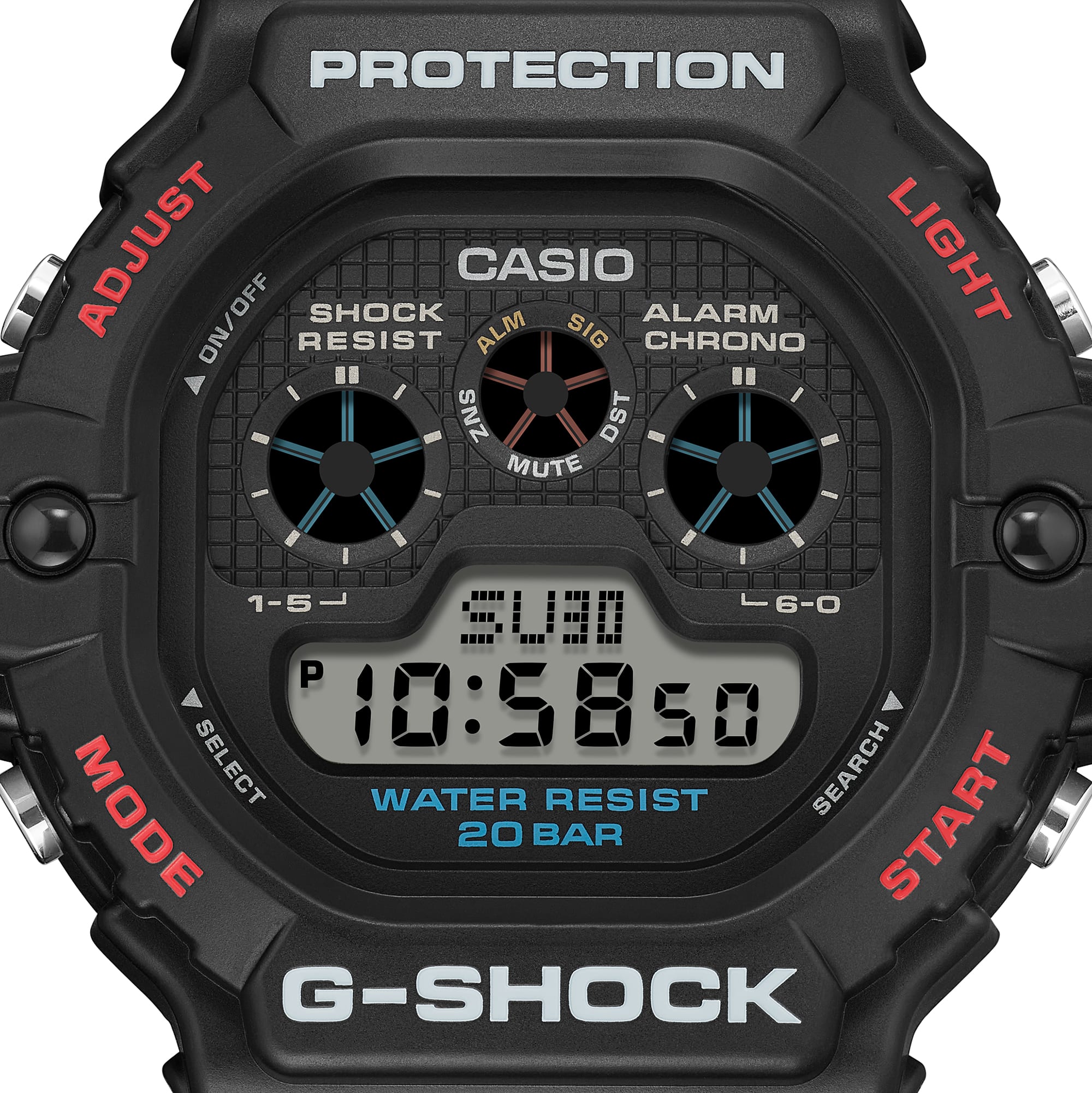DW-5900U Reloj G-Shock Digital Hombre Resina Negro - Vista 6