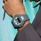 DW-6900HD Reloj G-Shock DW-6900 Unisex de Resina Gris - Vista lateral