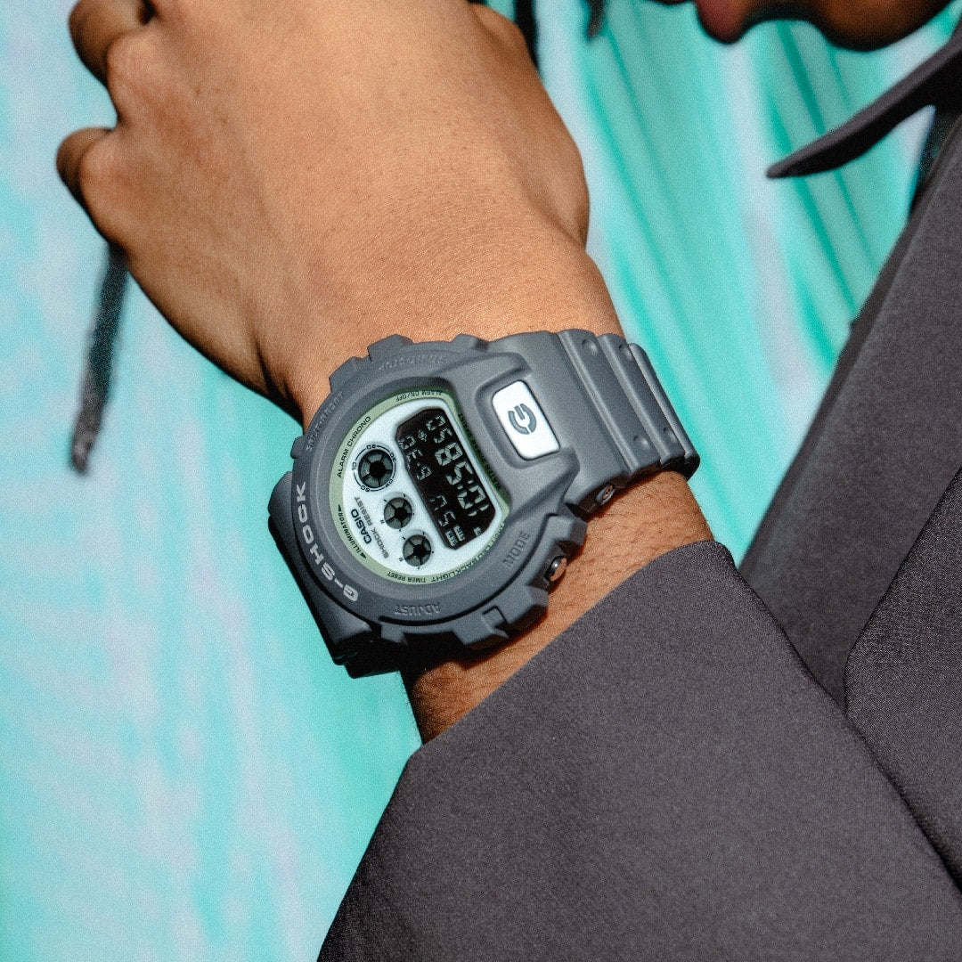 DW-6900HD Reloj G-Shock DW-6900 Unisex de Resina Gris - Vista lateral