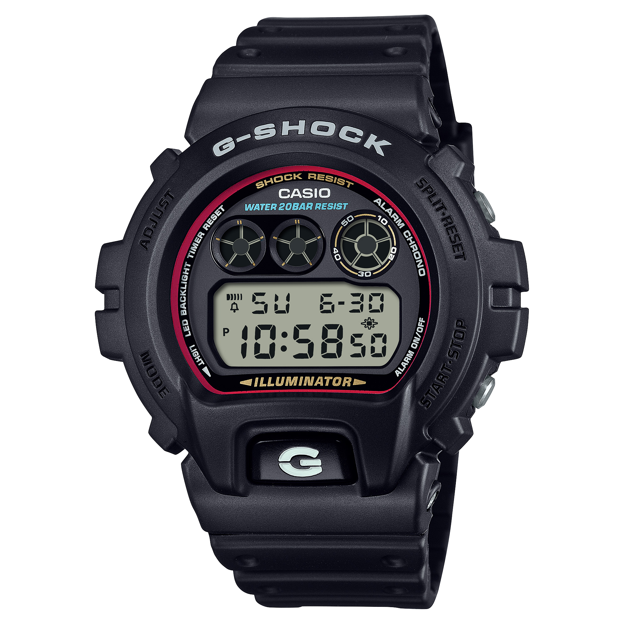 DW-6900RL Reloj G-Shock Hombre Resina Negro - Reloj original en Guatemala