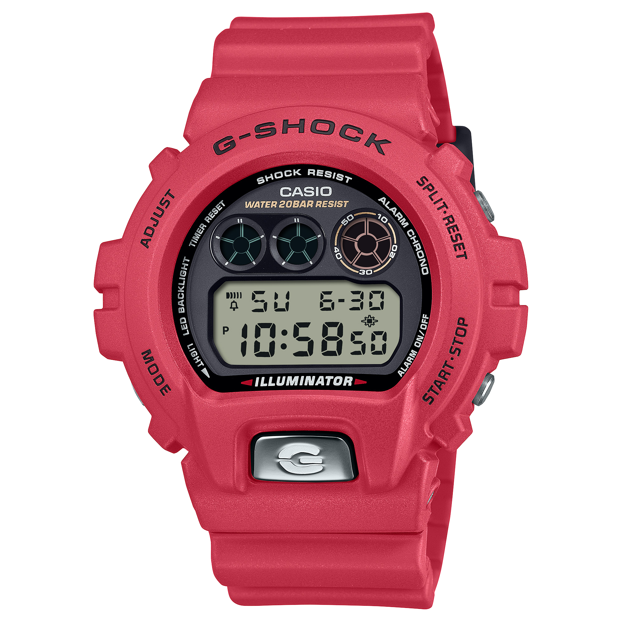 DW-6900TR-4 Reloj G-Shock de hombre pulsera de resina