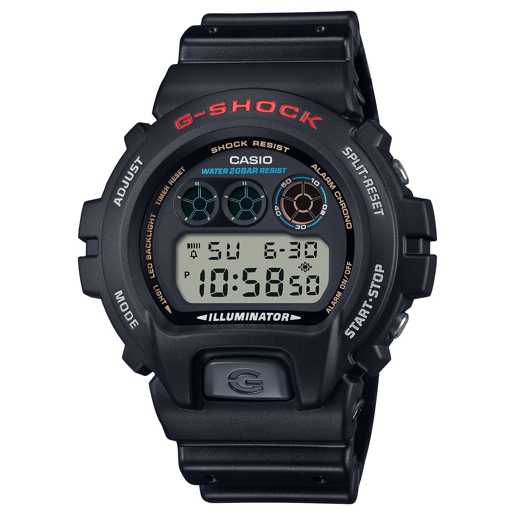 DW-6900U Reloj G-Shock Digital Hombre Resina Negro - Reloj original en Guatemala