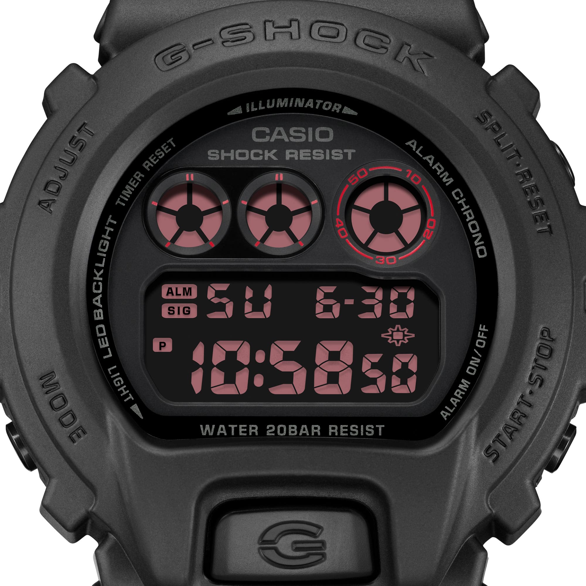 DW-6900UMS Reloj G-Shock DW-6900 Hombre Resina Negro - Vista trasera