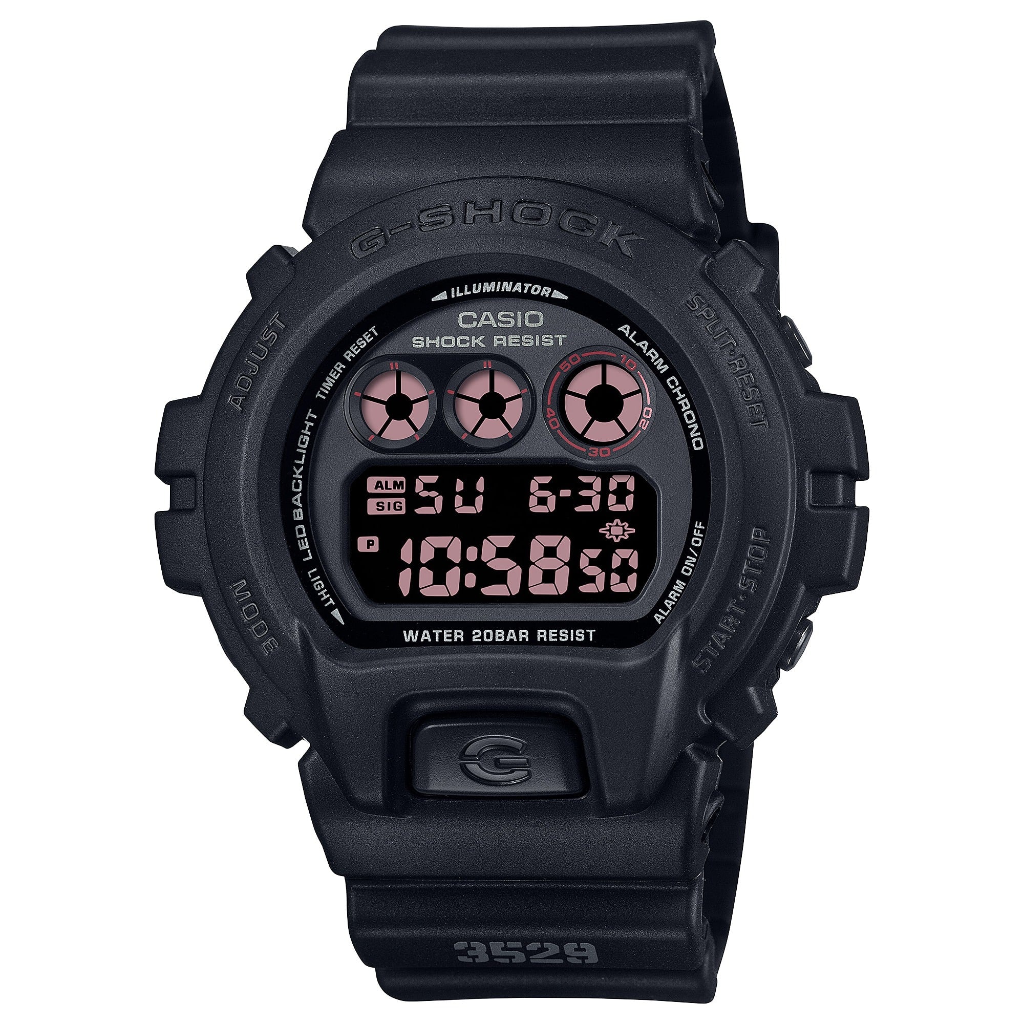 DW-6900UMS Reloj G-Shock DW-6900 Hombre Resina Negro - Reloj original en Guatemala