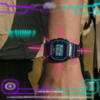 DW-B5600AH Reloj G-Shock Hombre Resina Morado Tornasol - Vista trasera
