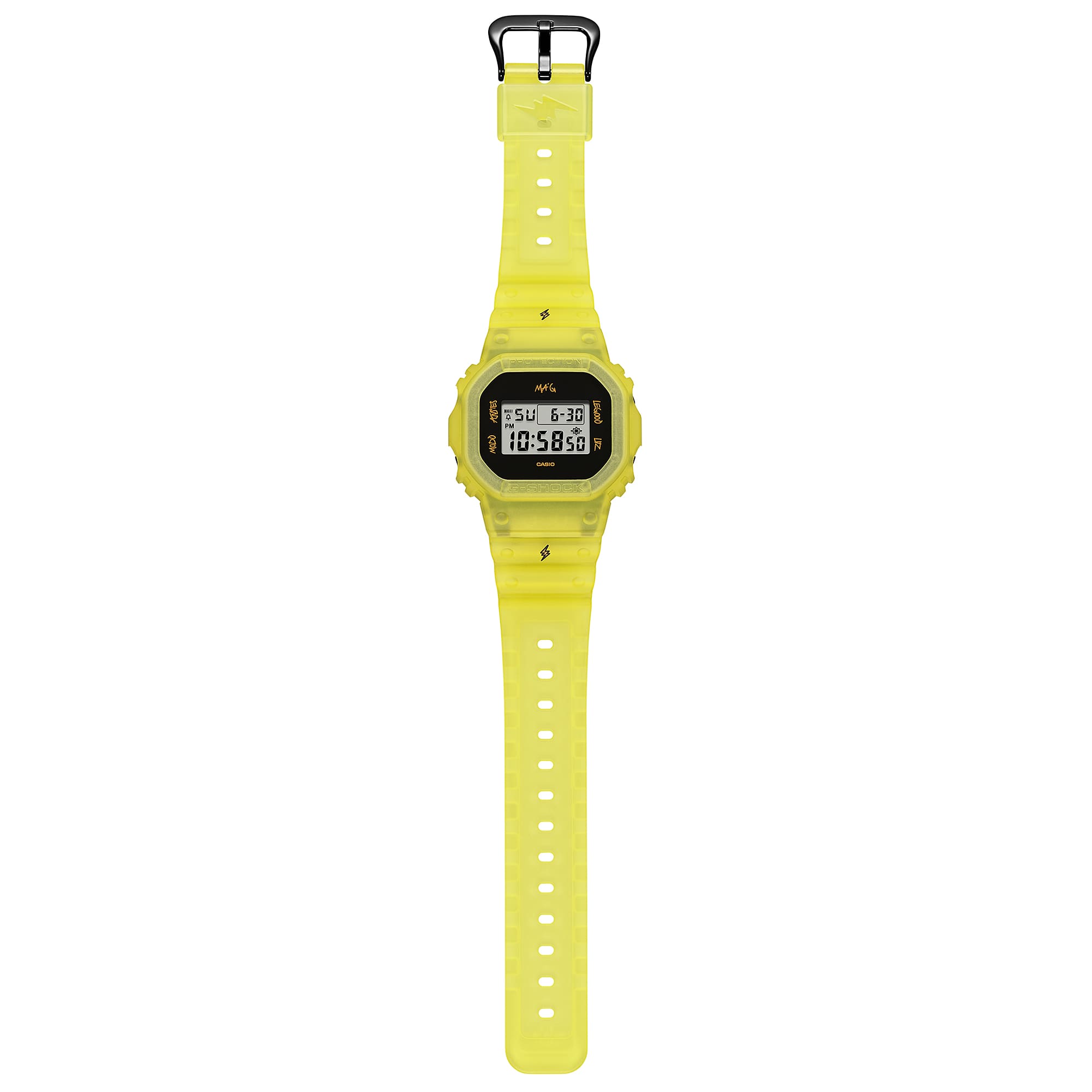 5600JB Reloj G-Shock J Balvin Unisex Resina Amarilla Neón - Vista 8