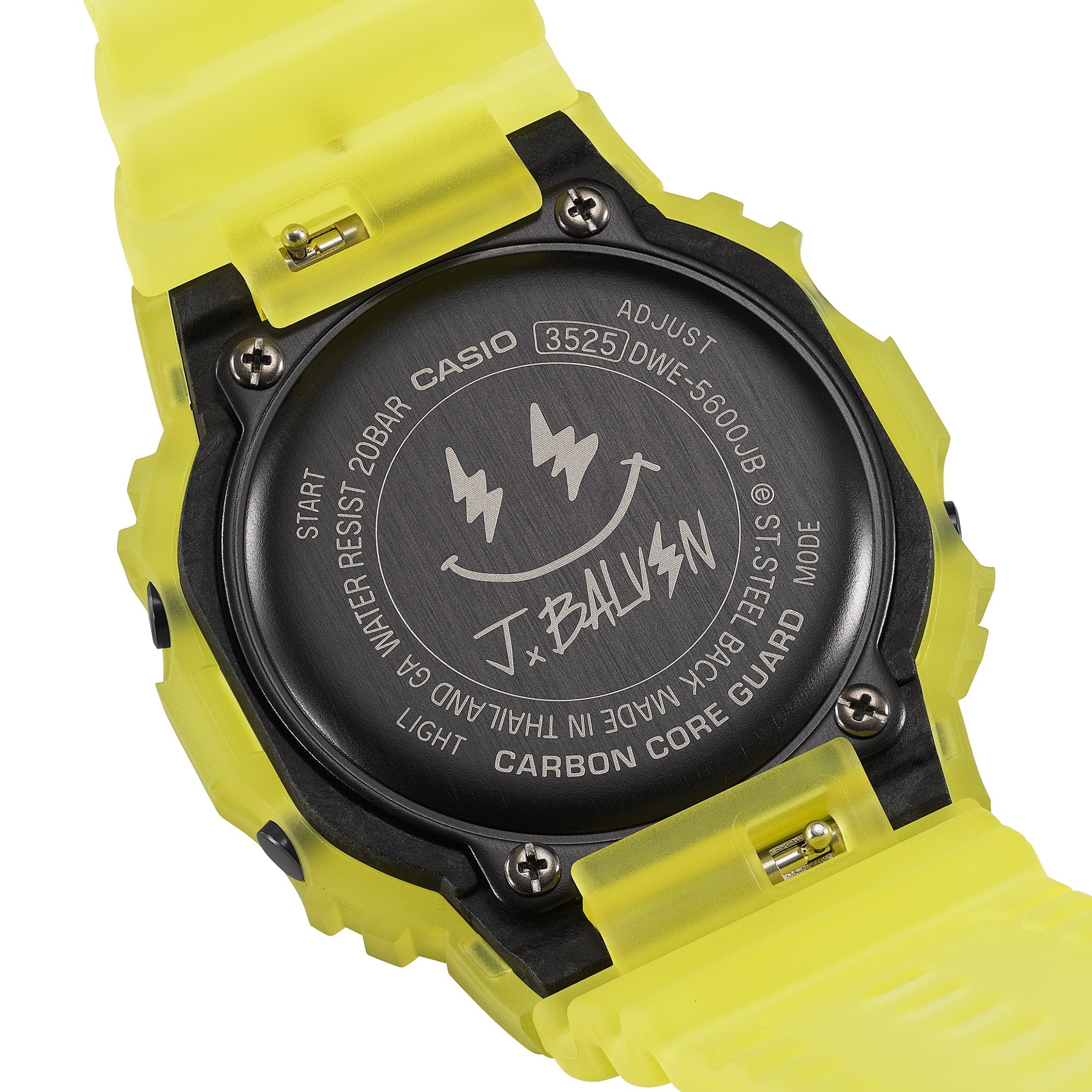 5600JB Reloj G-Shock J Balvin Unisex Resina Amarilla Neón - Vista 7