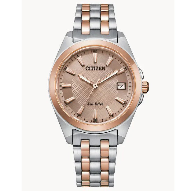 EO1226-59X Citizen Peyten Eco-drive reloj de mujer correa de metal bicolor